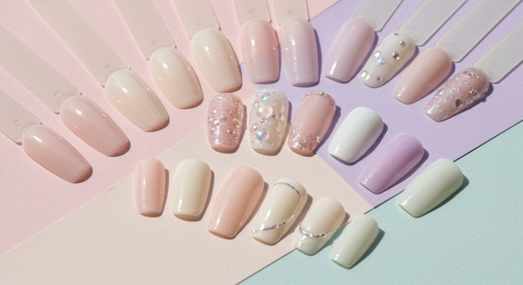 Round Acrylic Nails by beautyoura