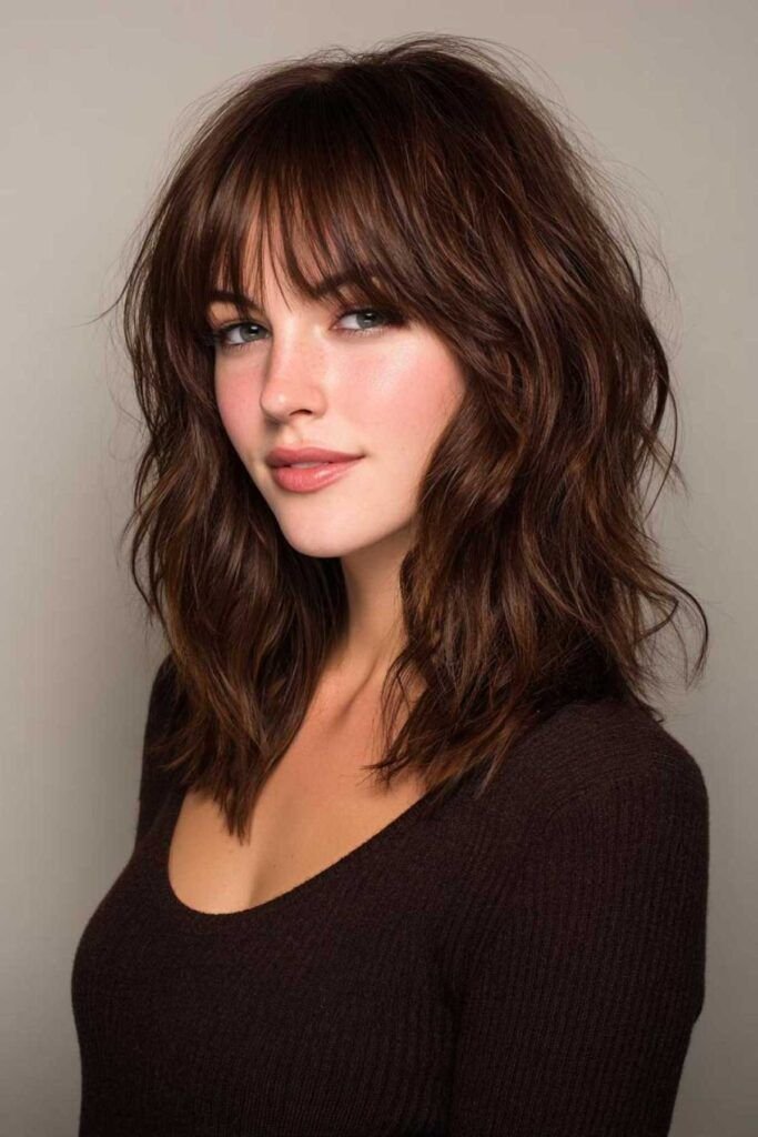 13+ Relaxed Shag Haircuts with Feathered Ends and Natural Shape