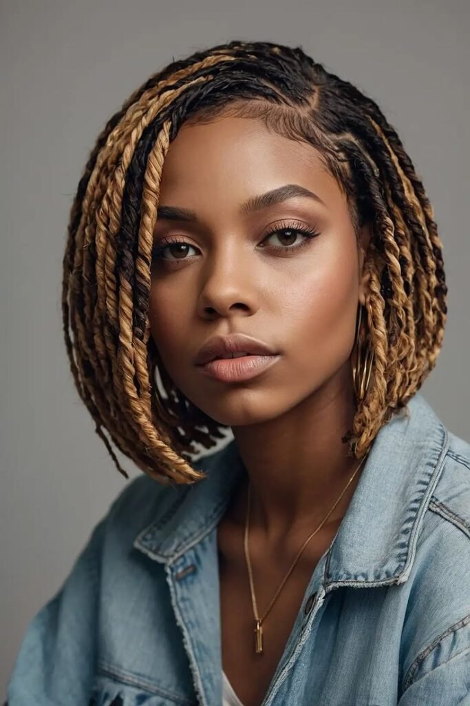 15 Unique Loc Styles Cut for Short Hair
