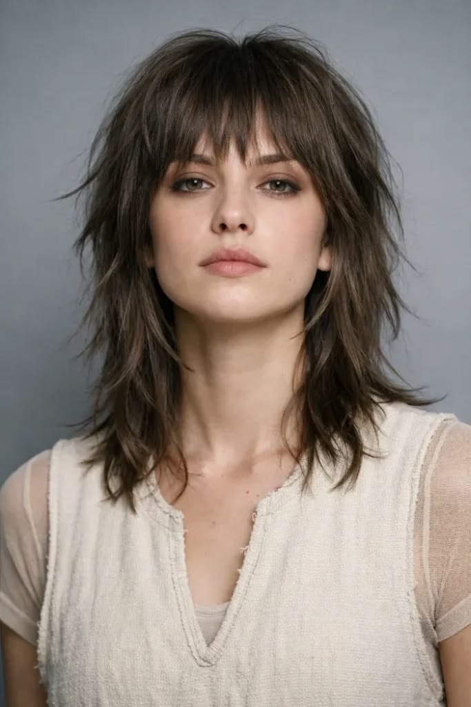 20 Medium Shag Hairstyle Ideas That Easily Add Movement - GlownStylish