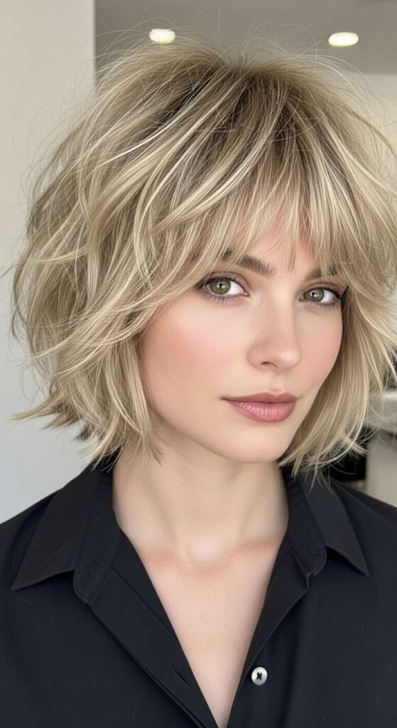 20+ Short Choppy Bob Hairstyles With Bangs For A Modern Look