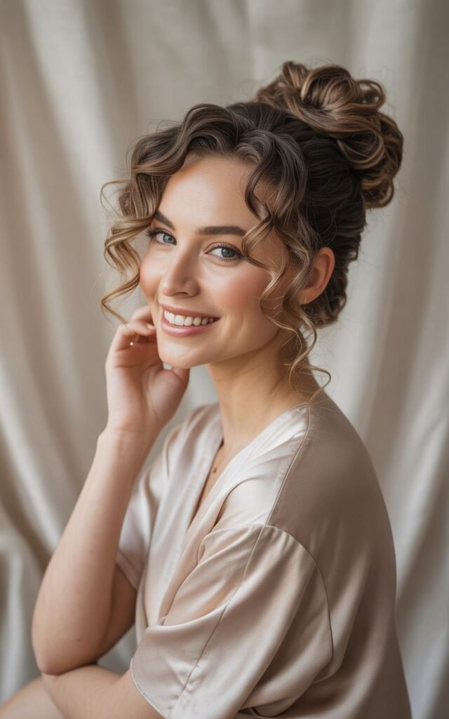 21 Elegant Low-Tension Curly Updo and Bun Hairstyles for Any Occasion