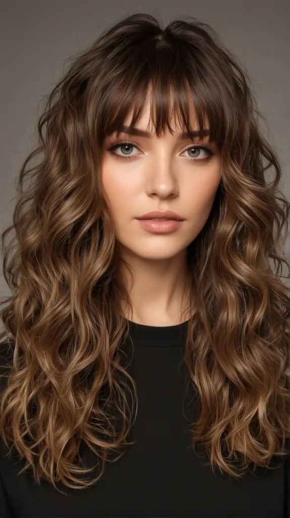 22 Medium Layered Hair with Bangs for All Ages