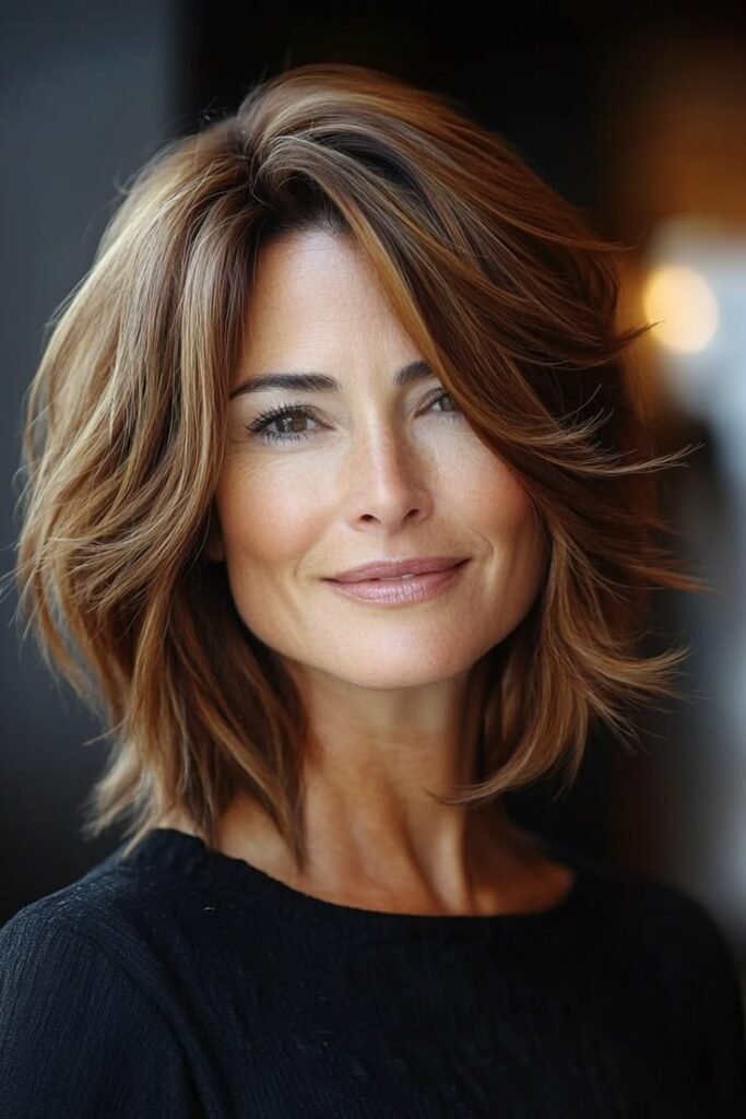 22 Stunning Asymmetrical Hairstyles for Older Women