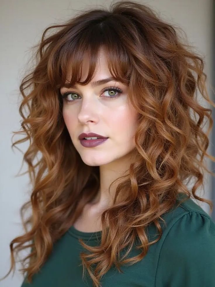24+ Curly Wolf Cut From Spiral Fringe To Lifted Nape