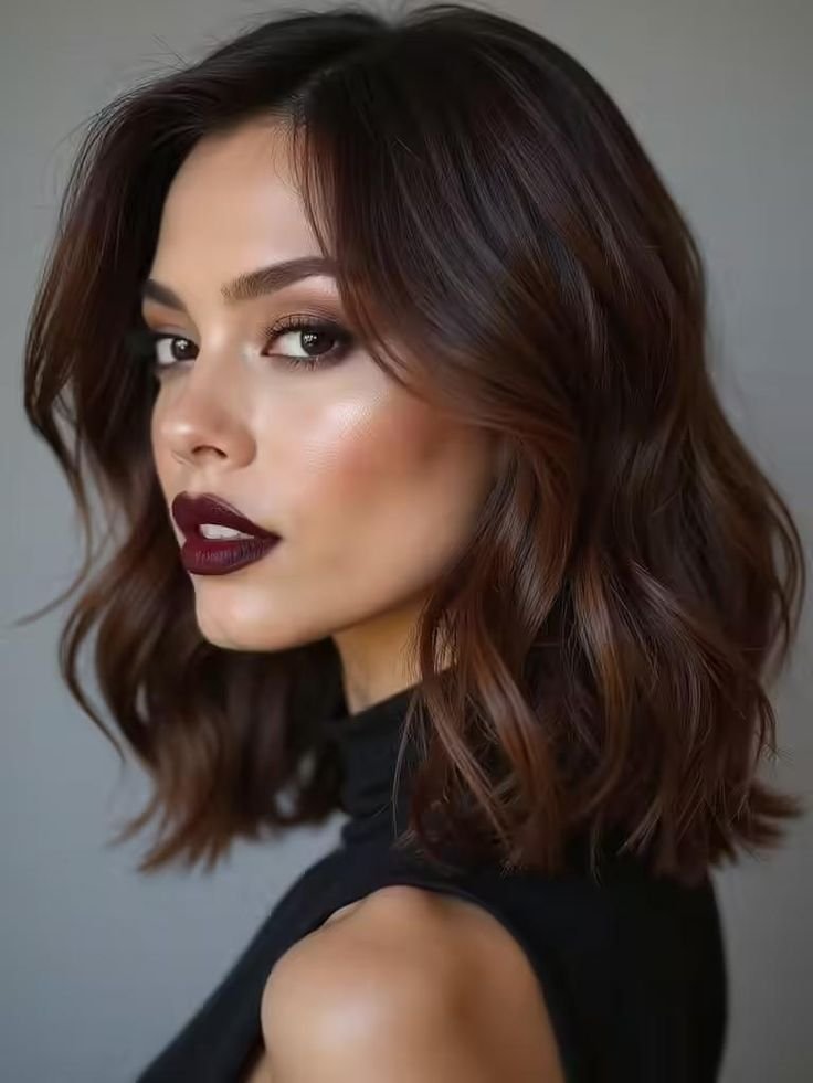 27+ 90s Lob Haircut From Clean Middle Part To Curved Ends