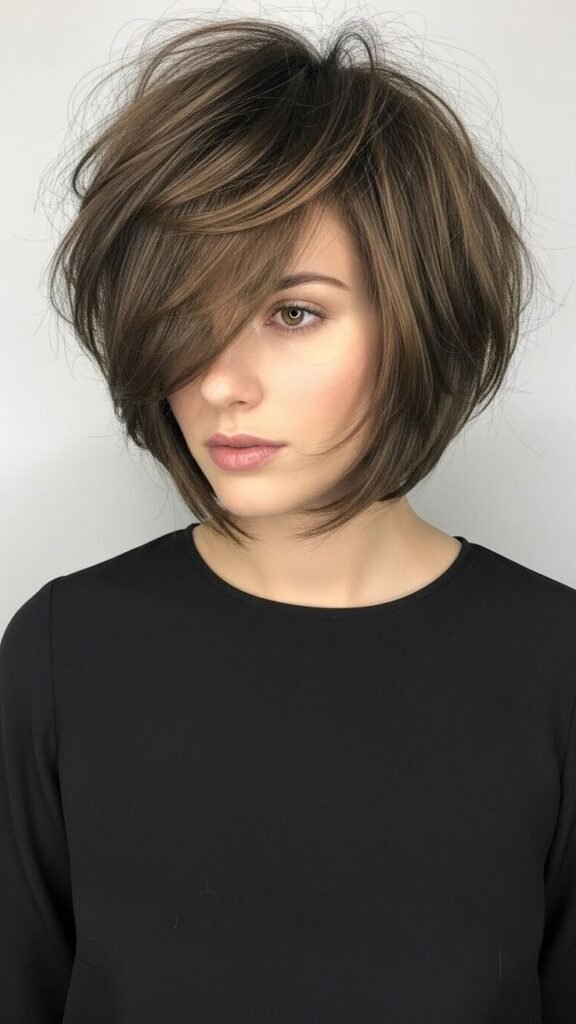 30+ Choppy Long Angled Bob Hairstyles For Textured Looks
