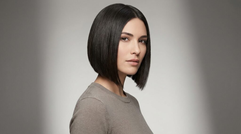 Angled Bob haircut