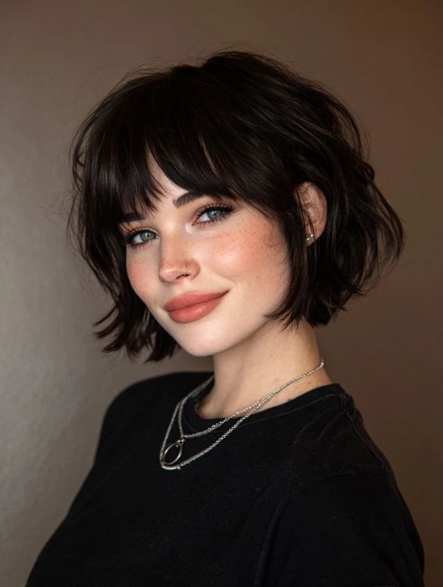 Bob Haircuts for Round Faces_ Flattering, Stylish & Perfectly Balanced - fashionetty