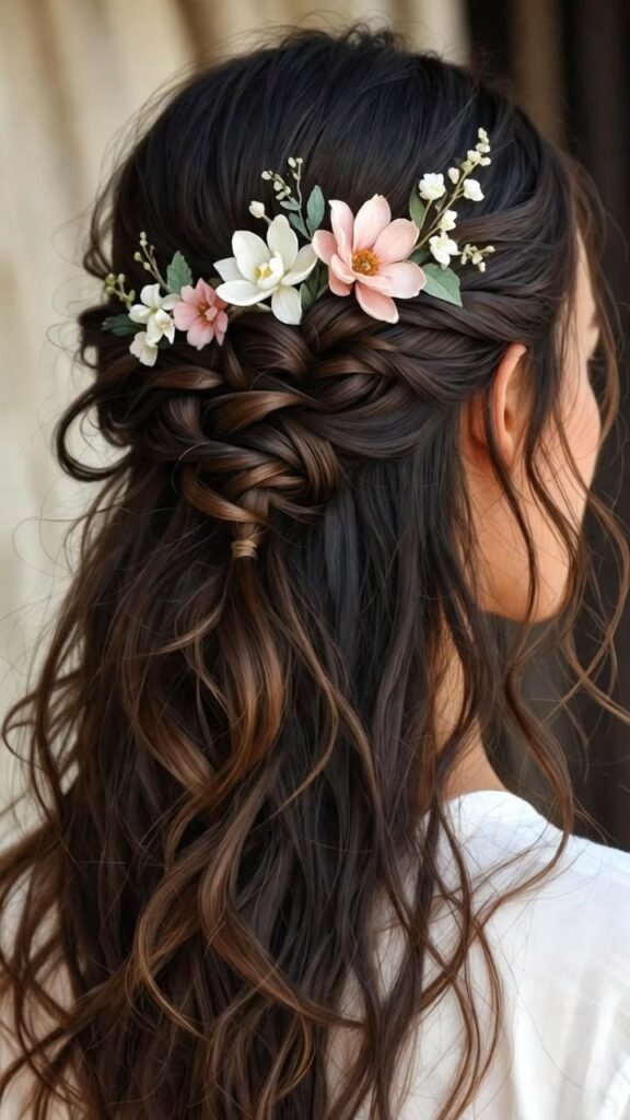 Boho Braided Flower Hairstyles