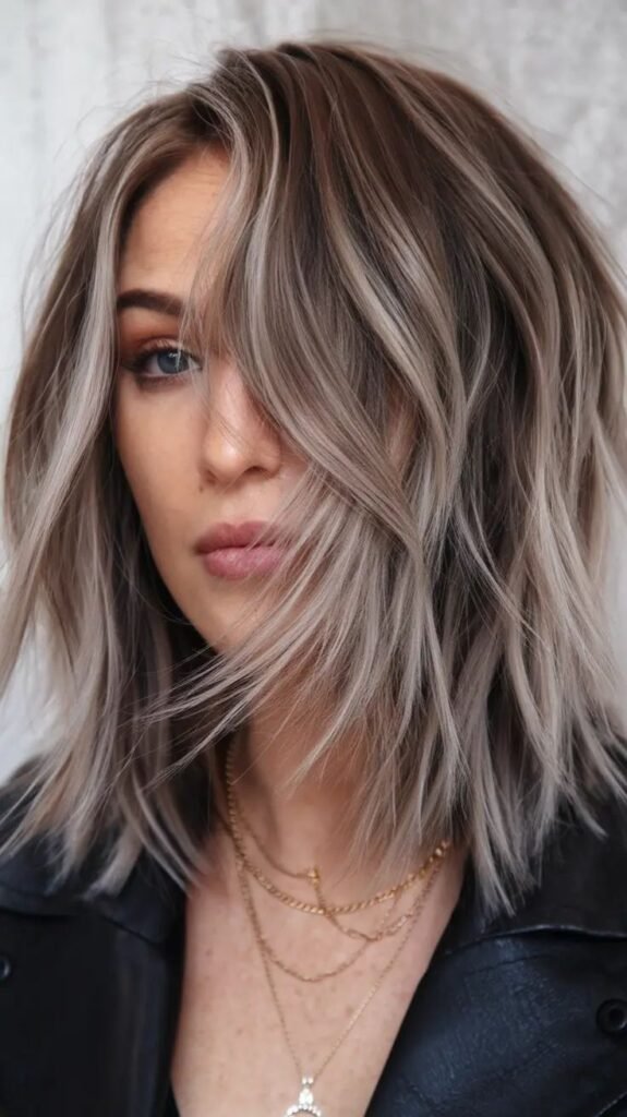 Brunette hair color 2026 trends_ Frosted Mocha Fade