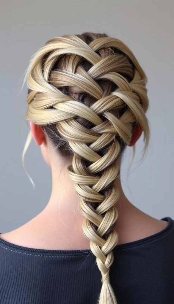 Criss-Cross Braid Hairstyle