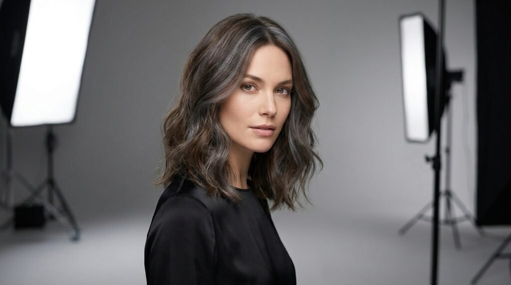 Grey Blending on Brown Hair