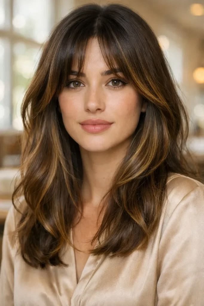 Honey Golden Blonde Hair + Caramel Balayage on Dark Brown_ 27 Warm Blend Ideas