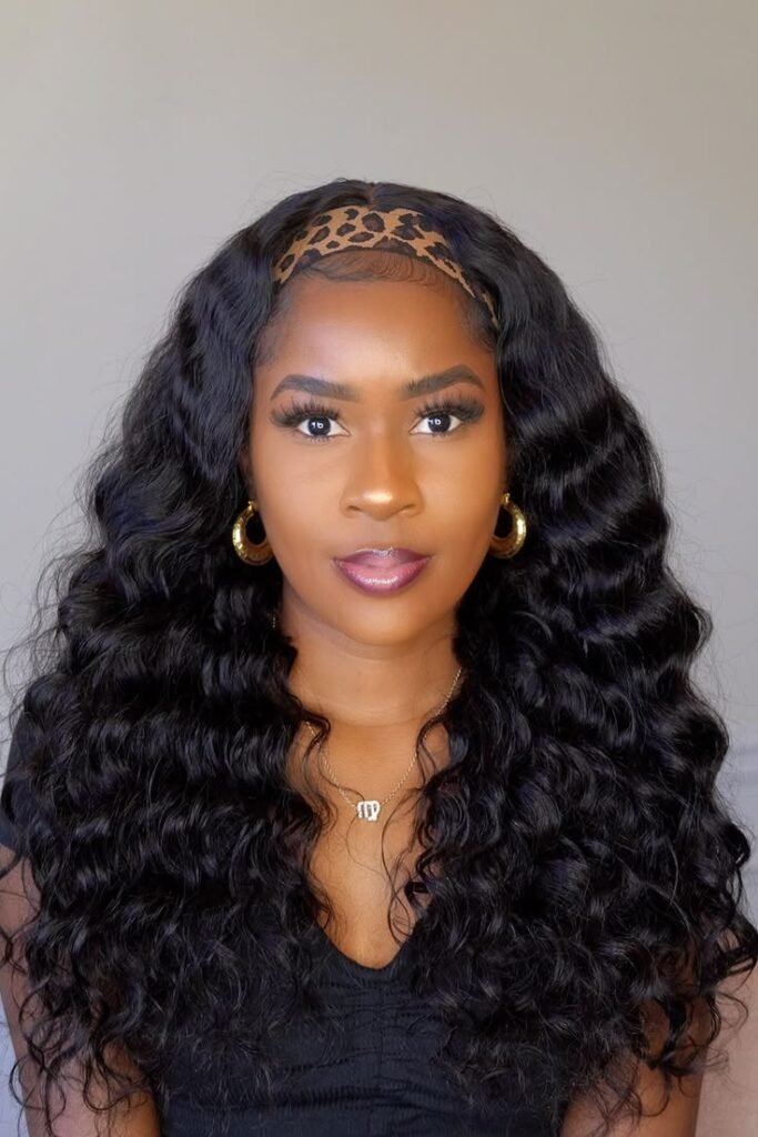Lace Headband Wigs Loose Wave