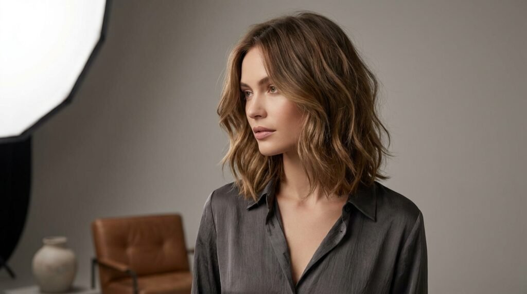 Layered Lob haircut