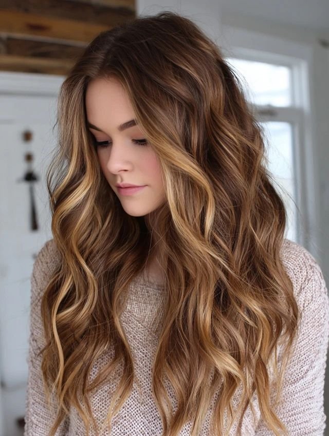 Layered V-Cut Long Hairstyles_ Flowing, Dimensional & Full of Movement