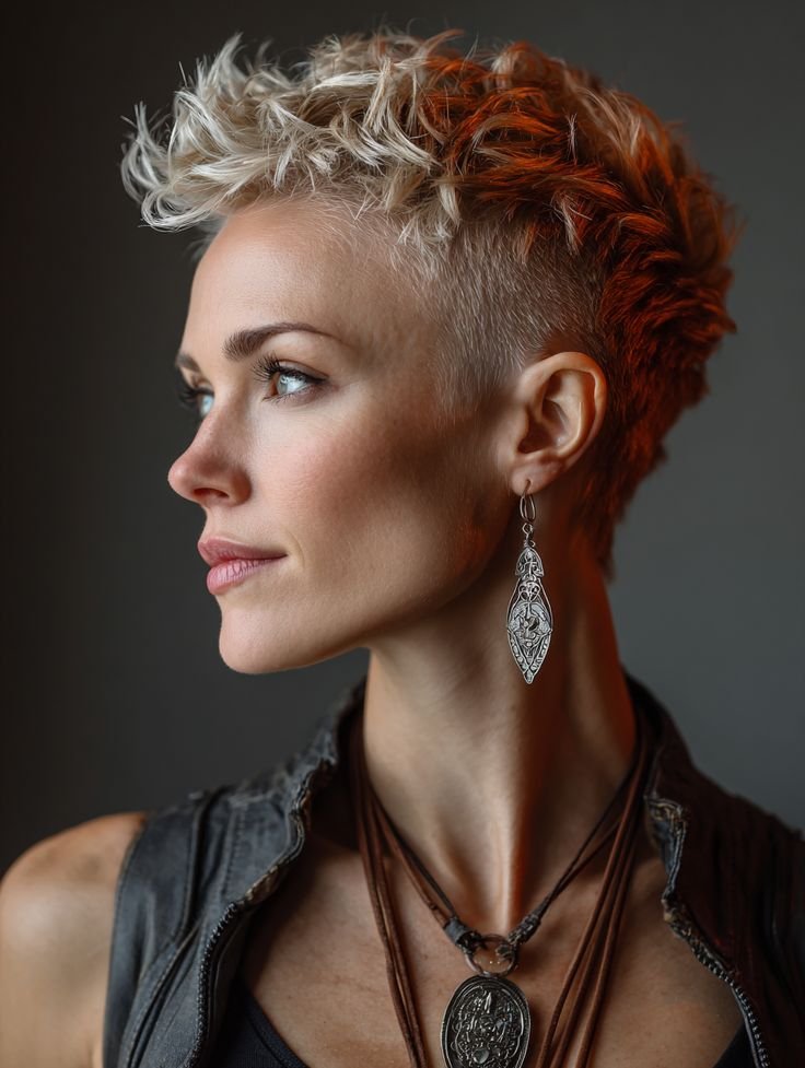 Light Calico Faux Hawk