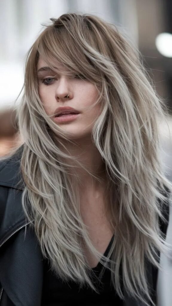 Long Haircuts with Wispy Bangs