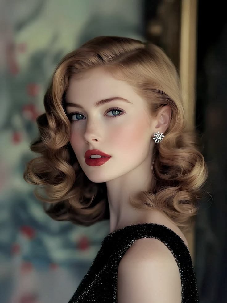 Retro Waves Hairstyles_ 12 Iconic Looks for Classic Glam