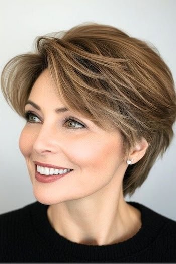 Save this pin for the best short layered haircuts…