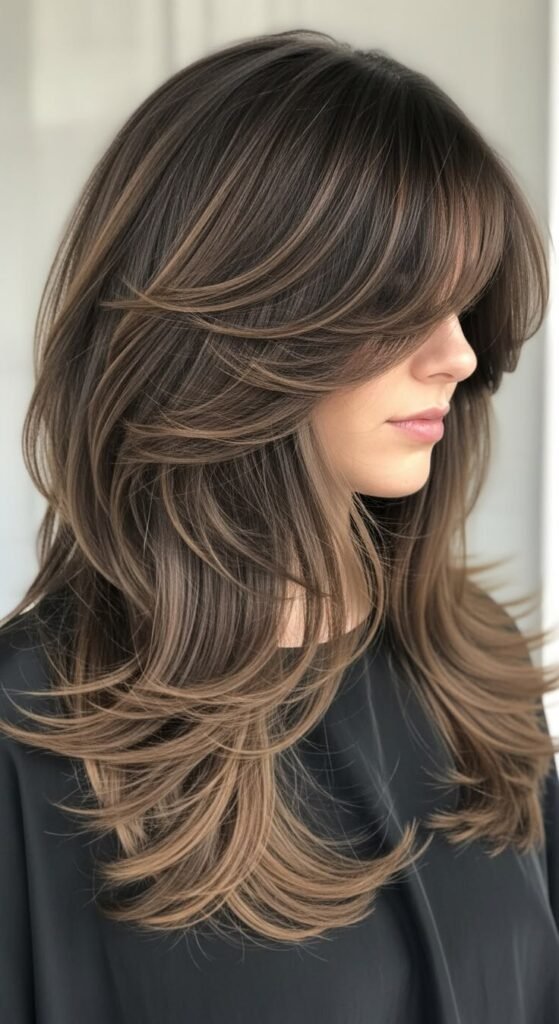 Soft Volume Haircut for Rich Brunette Tones (1)