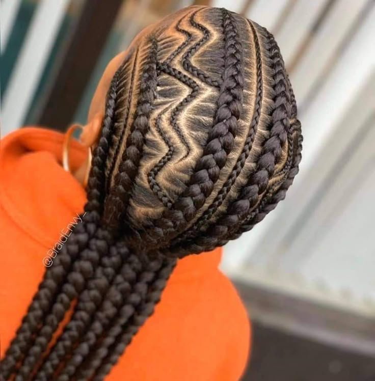 Spider Web Cornrow Design
