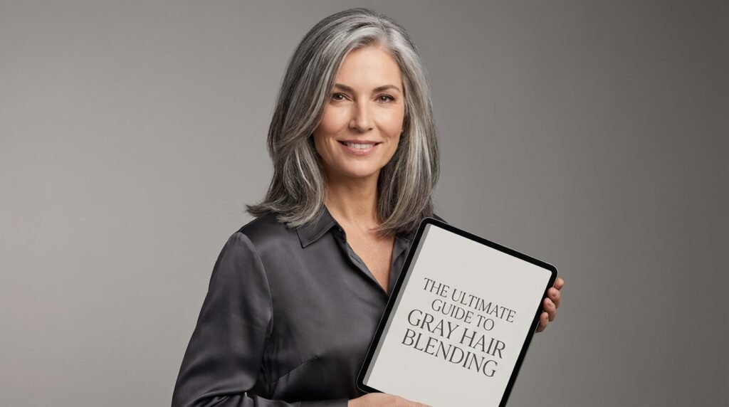 gray hair blending