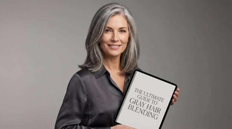 gray hair blending