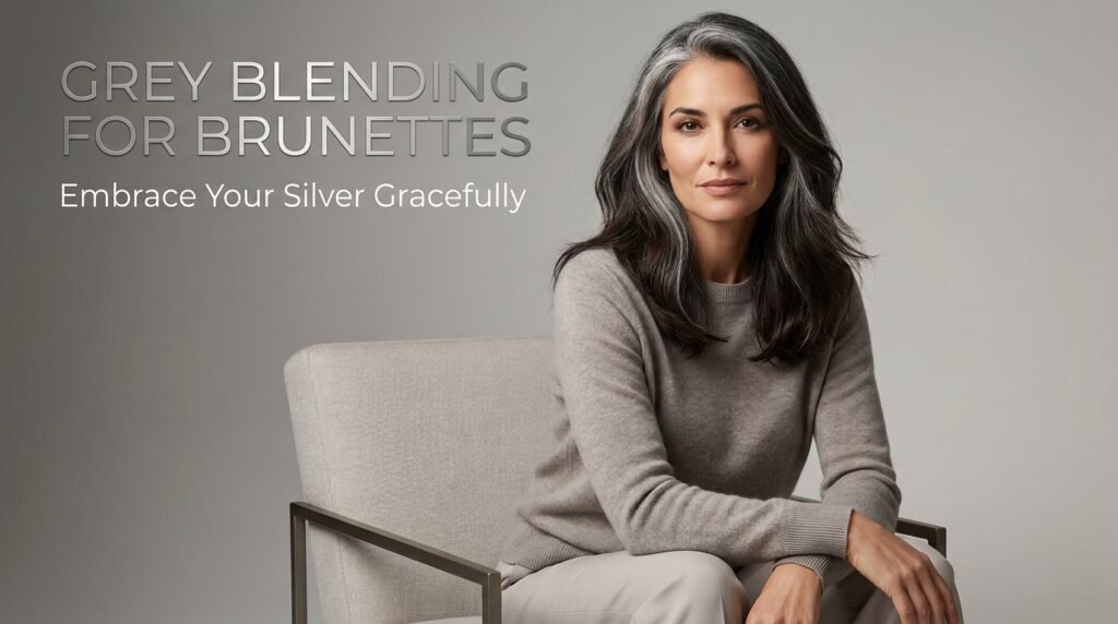 grey blending for brunettes