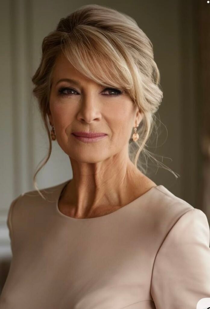 15+ Elegant Mother of the Groom Hairstyles Over 50 to Shine on His Big Day
