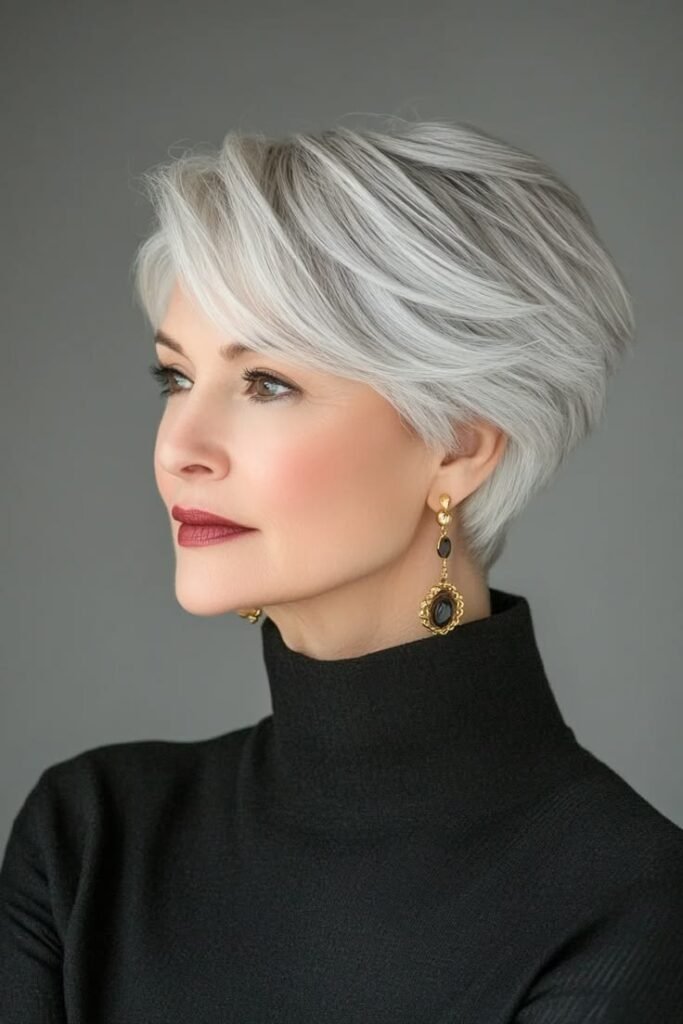 Defy Gravity: 16+ Daring & Dynamic Short Haircuts for Women Over 50